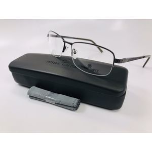 New Wide Guyz Pewter CAPONE Eyeglasses 61mm for The Stylish Large Man
